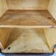 1940 Art Decò nightstands in walnut with door and shelf