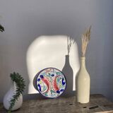 Multicolored fish ceramic decorative wall plates