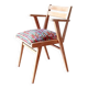 Restored bridge office chair with vintage 1950s splayed legs.