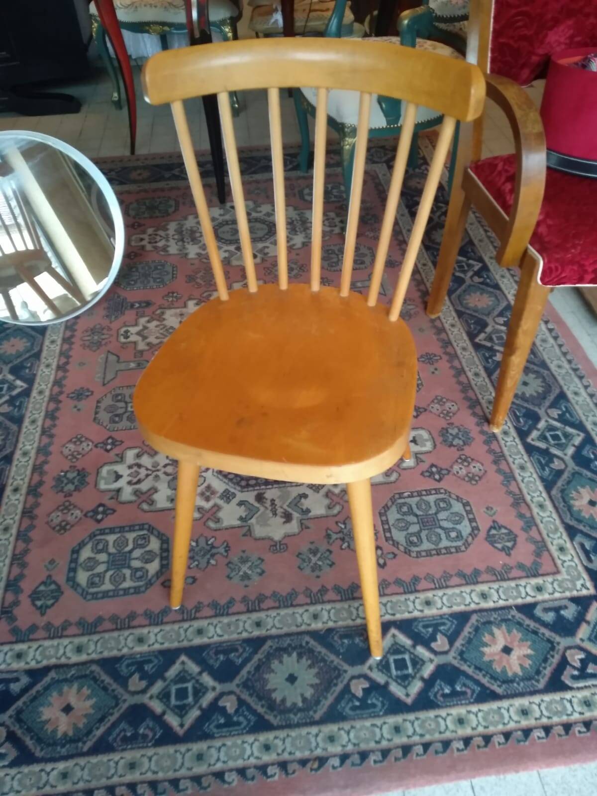 Vintage Baumann chair, bistro chair, office chair, 1950s.