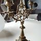 Elegant Antique Chandelier/Candelabra 3 fires in gilded patinated bronze. Baroque/Rococo/Shabby chic style