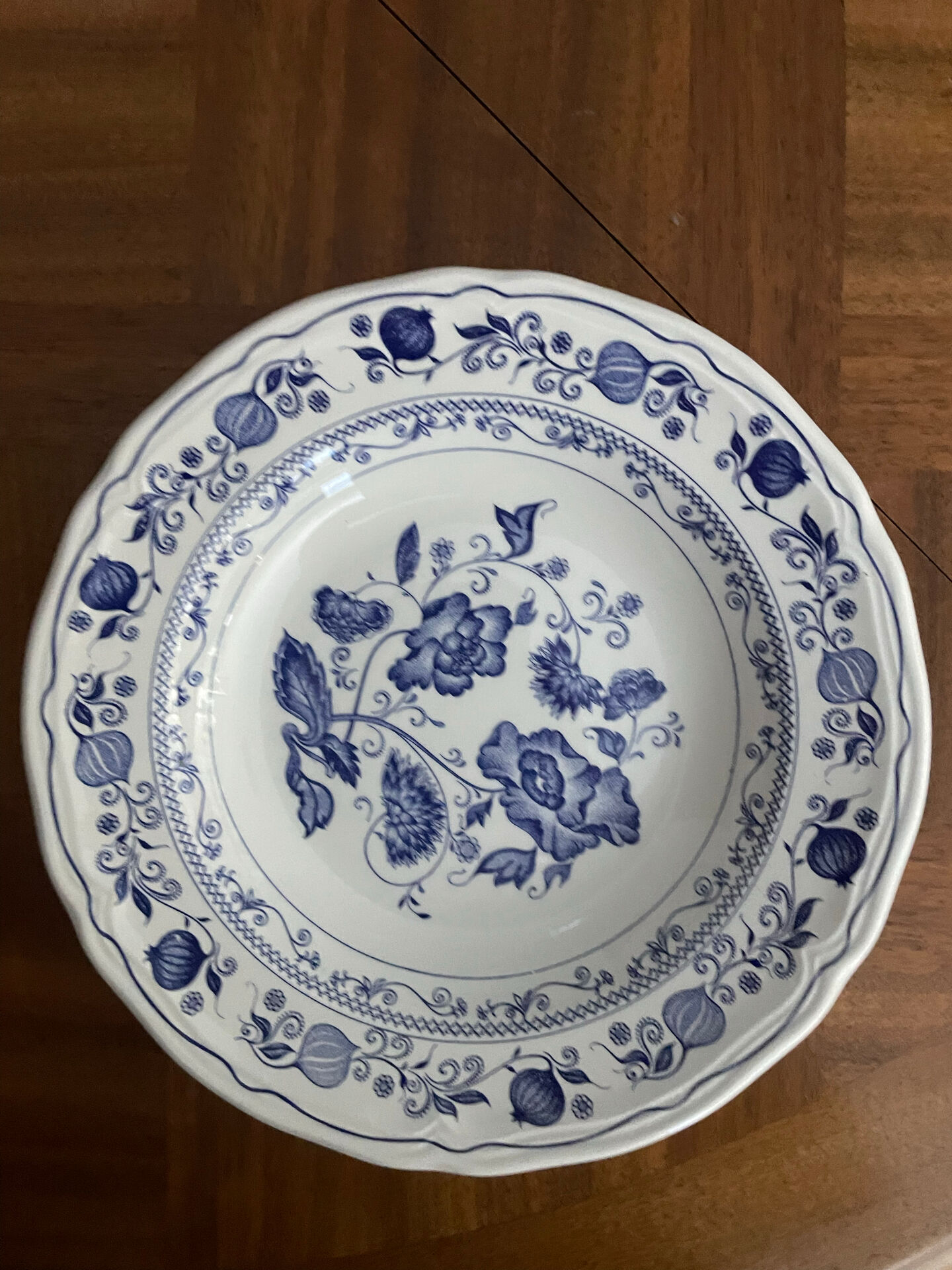Service de table, ancien bleu–27 pièces