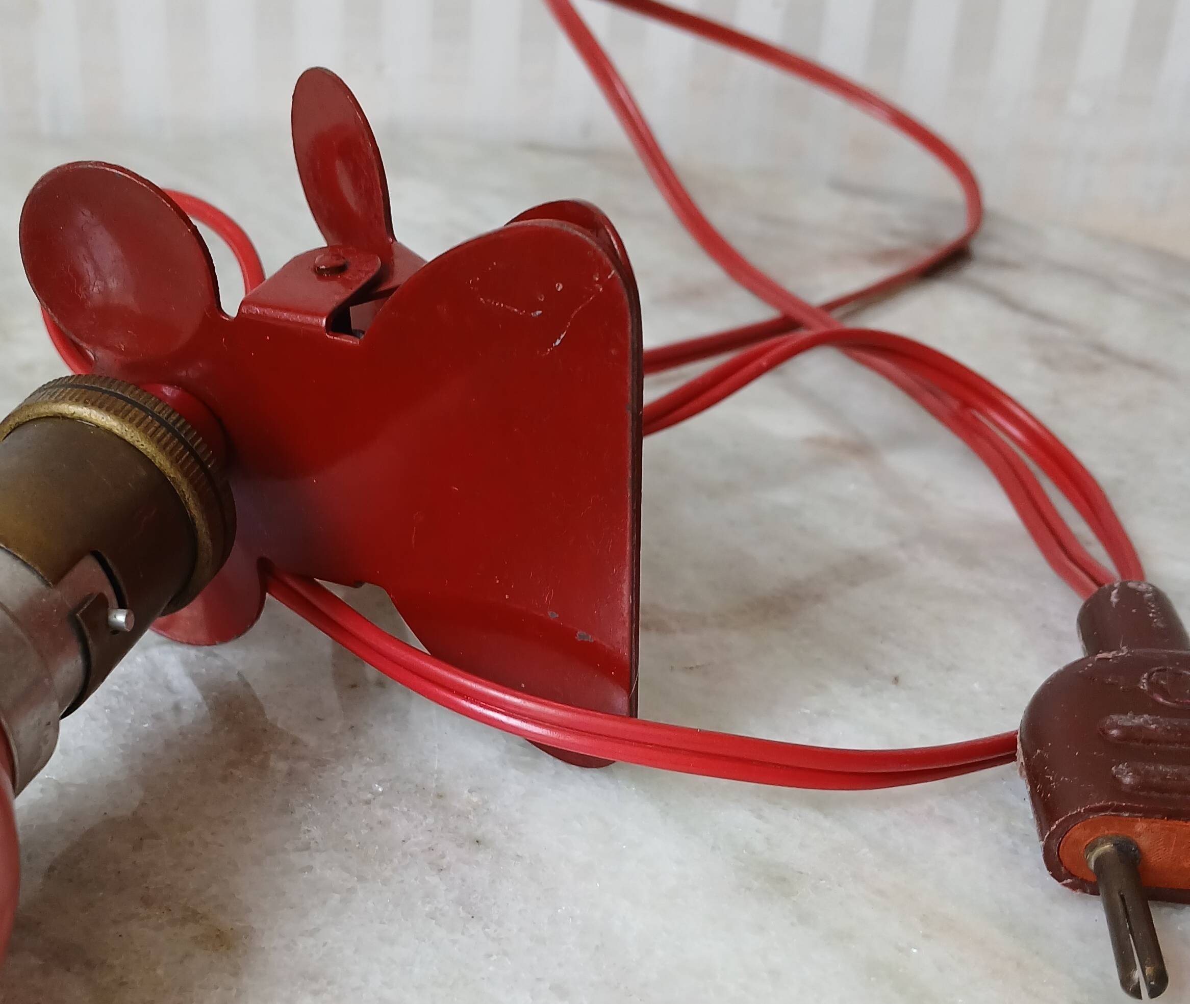 Clamp spotlight & its matching bulb 1950