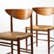 Set of 2 chairs by Peter Hvidt and Orla Mølgaard.
