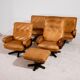 Leather sofa set, Set of 4