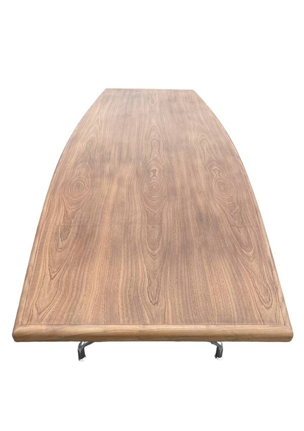 Table à manger ou de conference Mobilier International en palissandre et aluminium de Giancarlo PIRETTI - 1970’ pour 10 personnes