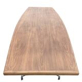 Table à manger ou de conference Mobilier International en palissandre et aluminium de Giancarlo PIRETTI - 1970’ pour 10 personnes