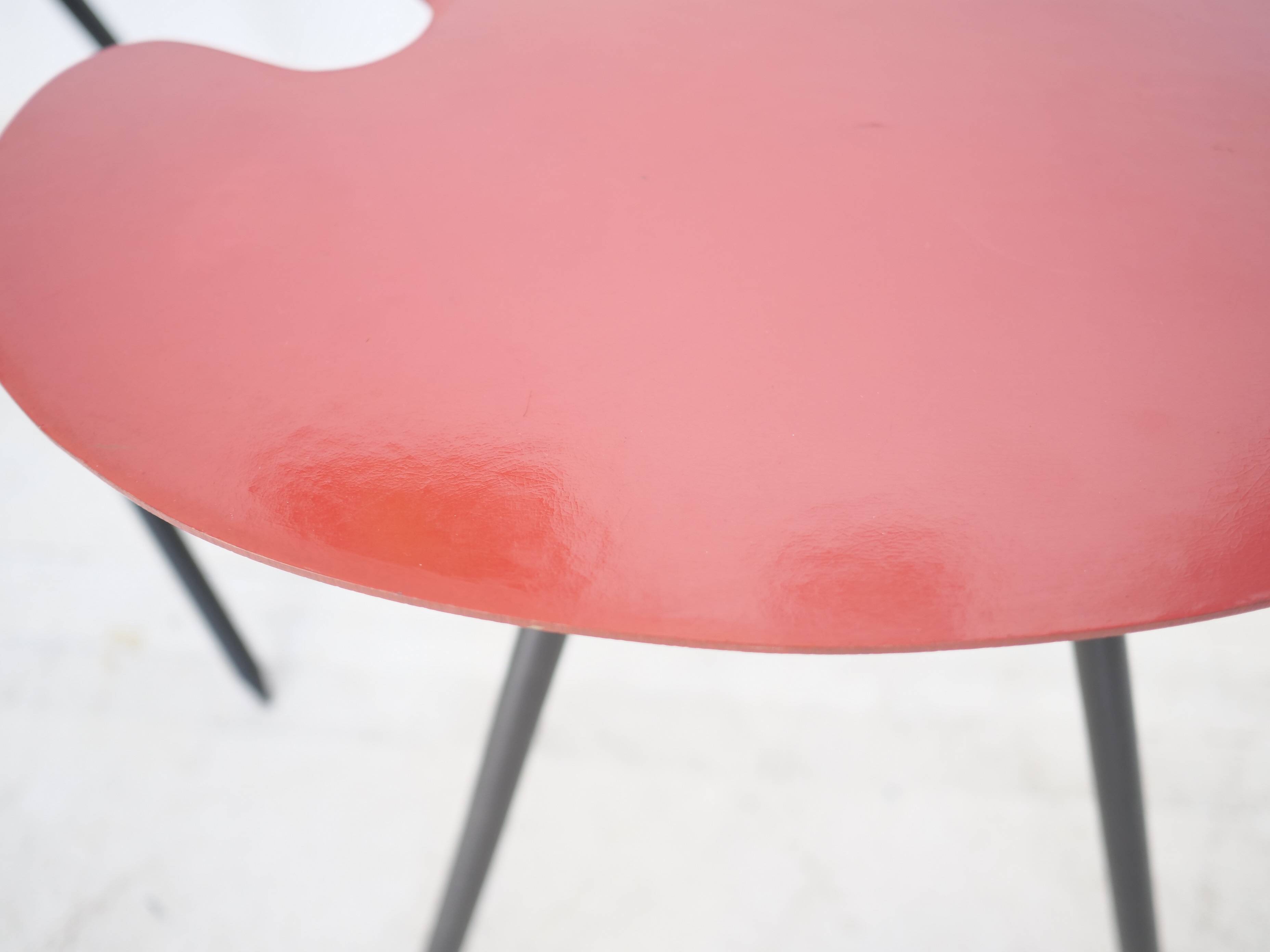 2 tables "Pic-Nic" par Lucien de Roeck pour Bois Manu