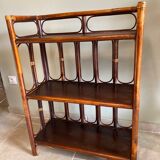 Vintage rattan shelf