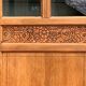 Parisian glass cabinet art deco raw wood