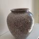 Vase vintage en céramique mouchetée rose, gris & noir – années 60/70