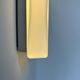 Set of 3 vintage square opaline wall lights, France 1970