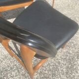 Vintage chair skaï black