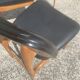 Chaise vintage skaï noir