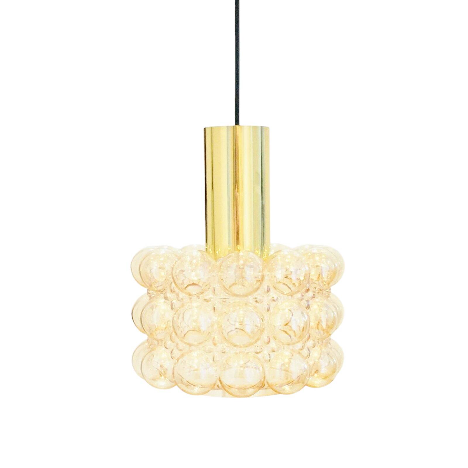 Mid-Century Space Age Bubble Glass Ceiling Light by H. Tynell for Limburg
