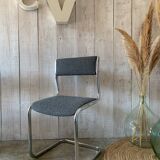 Series of 4 chrome chairs