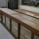 Large counter/trade sideboard with sliding glass doors