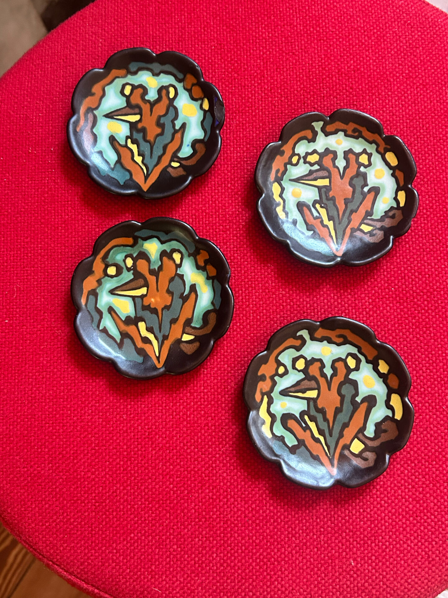 Lot de soucoupes Regina Melba