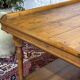 19th-century work table in English pine.