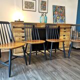 Series of 4 Scandinavian chairs