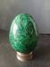 Large decorative egg in natural malachite