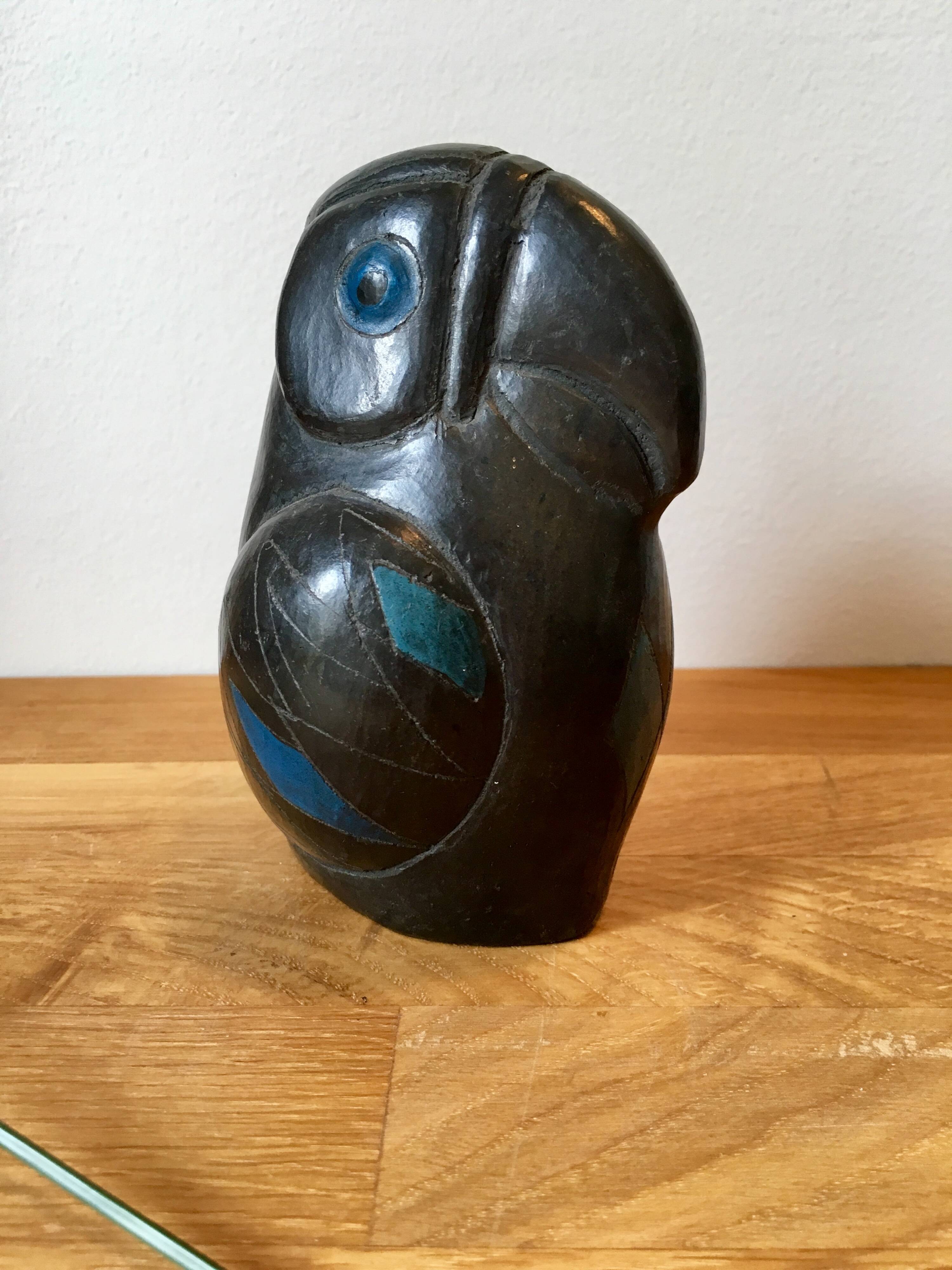 Vintage ceramic exotic bird