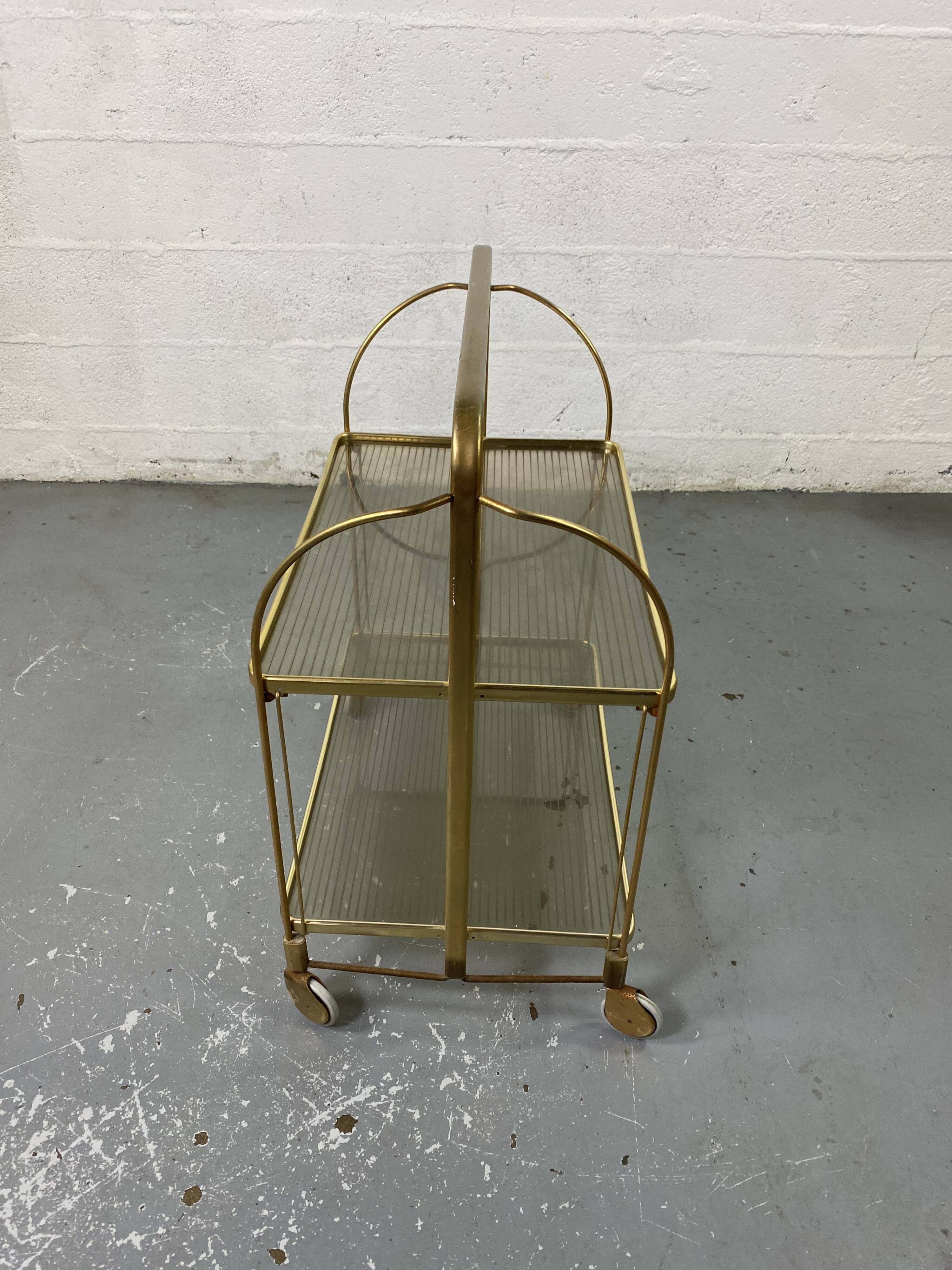 Vintage rolling golden folding service