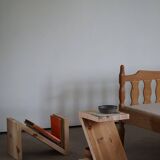 Stool / Table by eliaselias, made from recycled solid pine, Danish design 2022