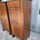 Pair of bedside commodes in walnut. Italy circa 1700s