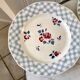 Set of 8 flat plates Digoin Sarreguemines 30s 40s