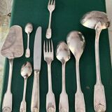 Silver metal cutlery