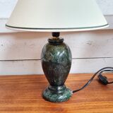 Emerald green alabaster lamp
