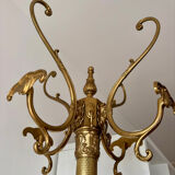 Solid brass coat rack