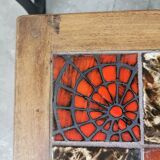 Pair of ceramic and metal nesting tables 1970