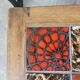 Pair of ceramic and metal nesting tables 1970