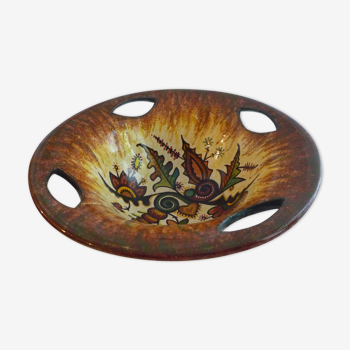 Large quimper ceramic bowl cut by "Fouillen"
