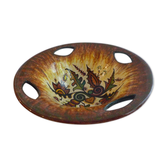 Large quimper ceramic bowl cut by "Fouillen"