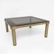 Luciano Frigerio Mid-Century Modern Italian Brass and Glass Coffee Table,70
