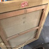 Oil on canvas signed Giraudeau 1930 portrait of a woman.