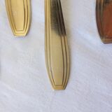 6 Apollo silver-plated soup spoons