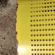 Vintage yellow metal bench
