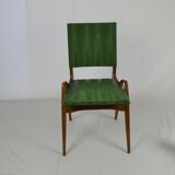 Pair of beech chairs from Maurice Pré