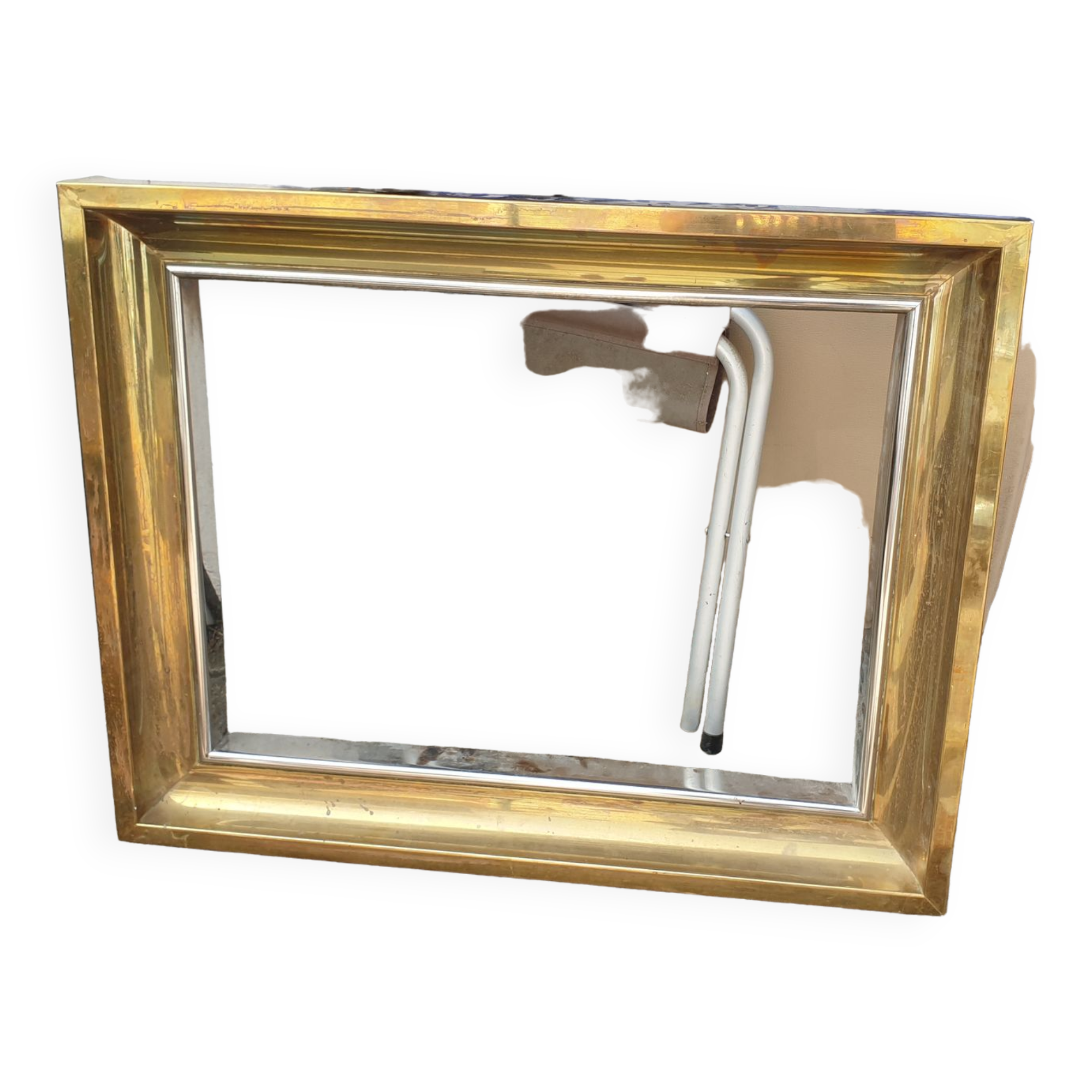 Brass frame fireplace