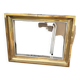 Brass frame fireplace