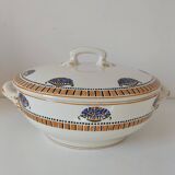 Art Deco Longwy earthenware soup tureen