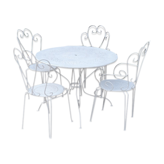 Garden furniture in wrought iron early 20th century