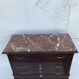 Commode ancienne dessus marbre