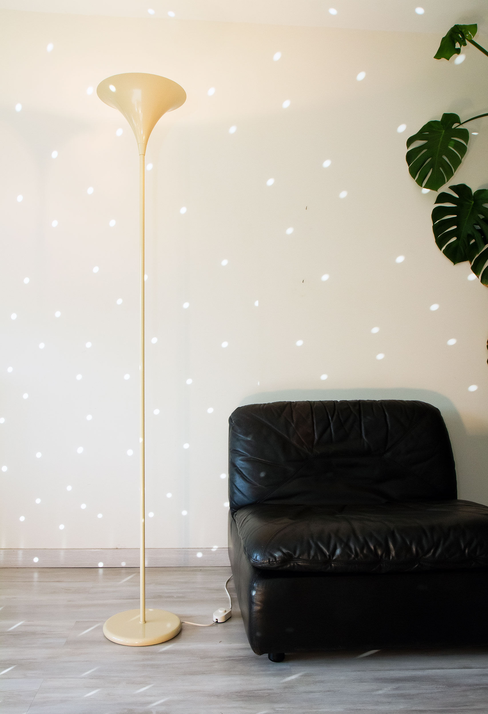 Trumpet floor lamp 1980