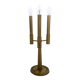 Vintage Three-Arm Brass Table Lamp with a Candelabra Design, Italy