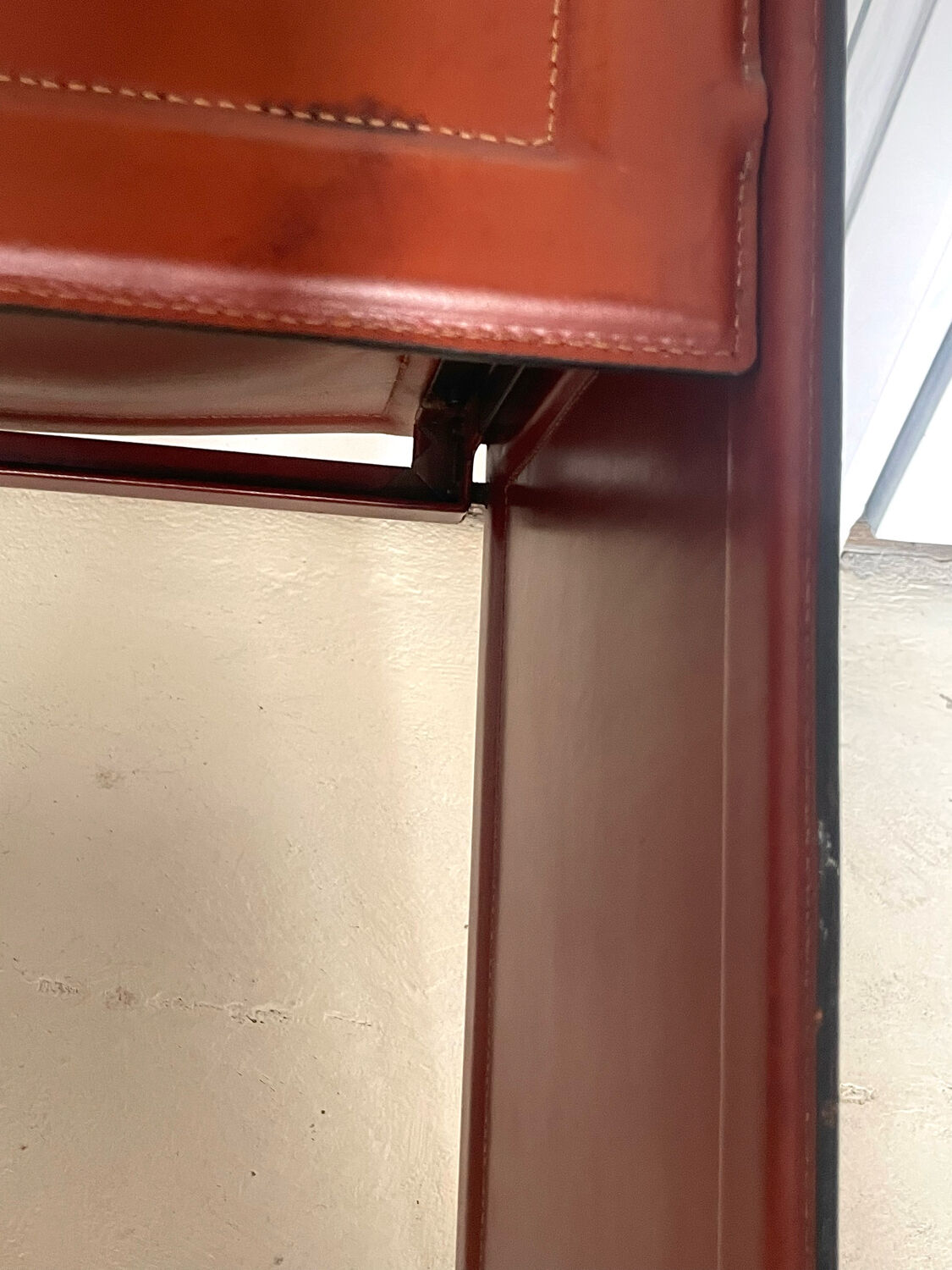 Desk or dining chair in cognac leather